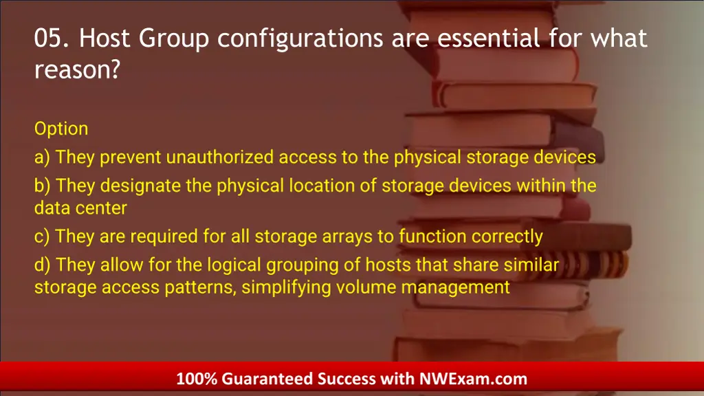 05 05 host group configurations are essential