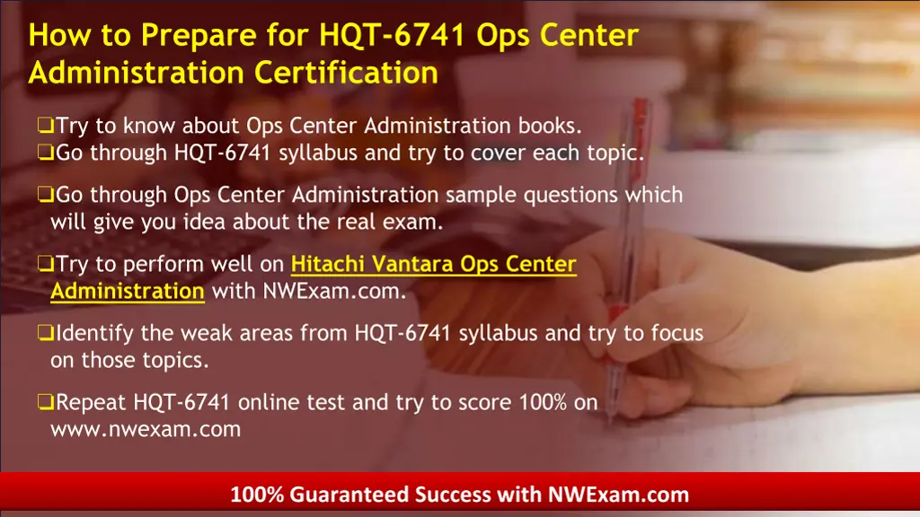 how to prepare for hqt 6741 ops center