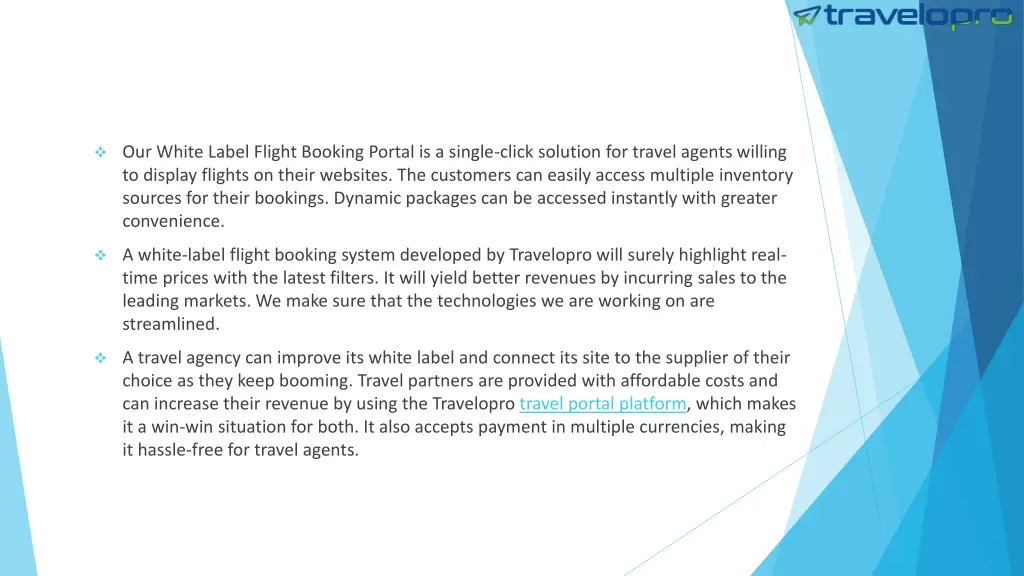 our white label flight booking portal is a single