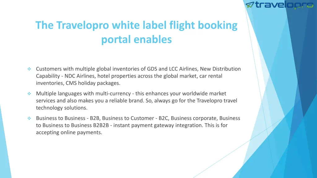 the travelopro white label flight booking portal
