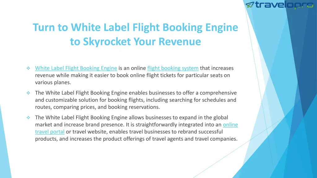 turn to white label flight booking engine