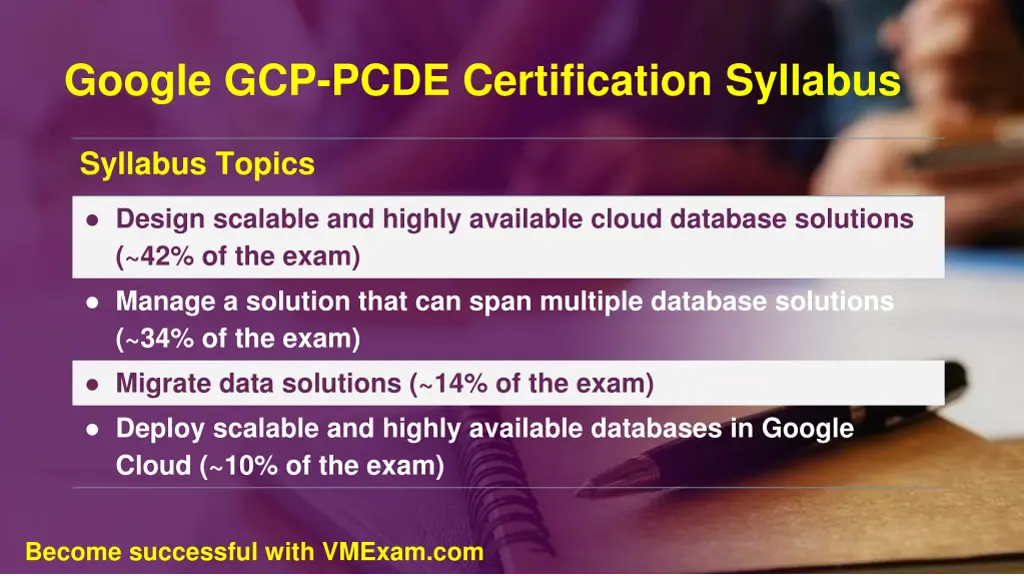 google gcp pcde certification syllabus
