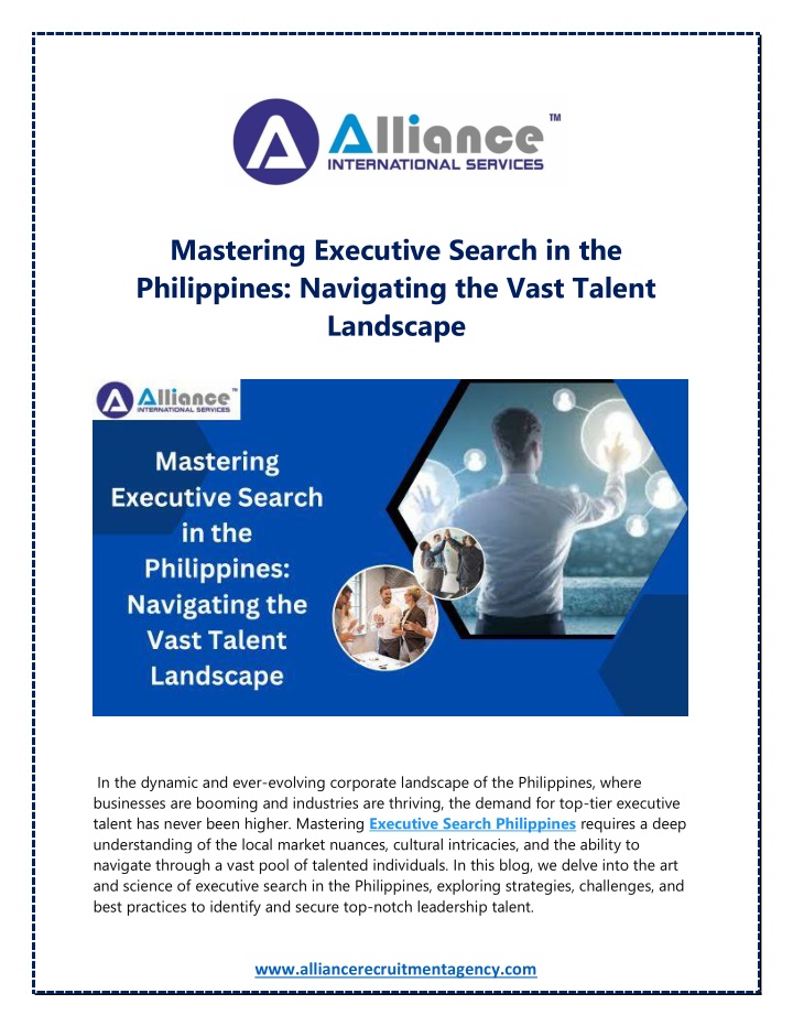 mastering executive search in the philippines