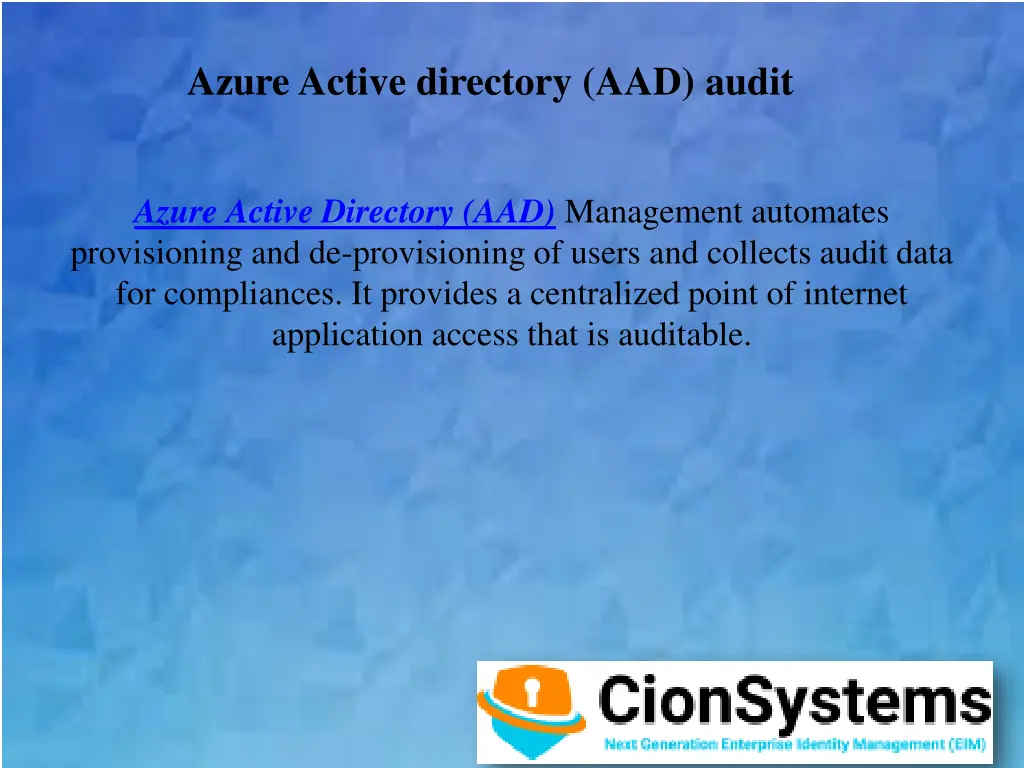azure active directory aad audit