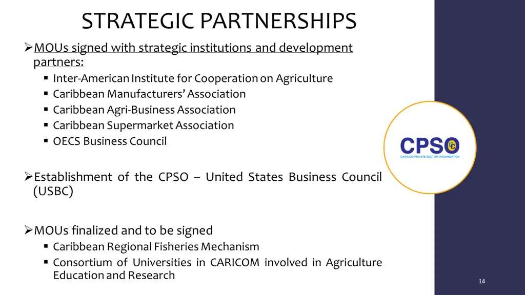 strategic partnerships mous signed with strategic