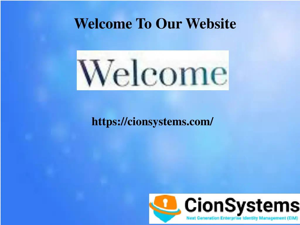 welcome to our website