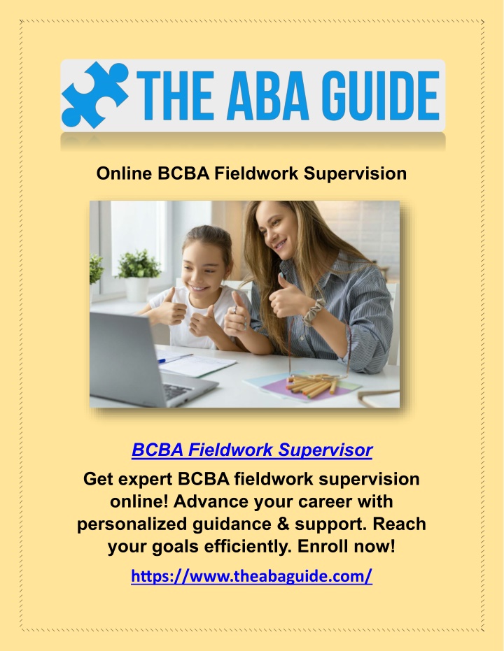 online bcba fieldwork supervision