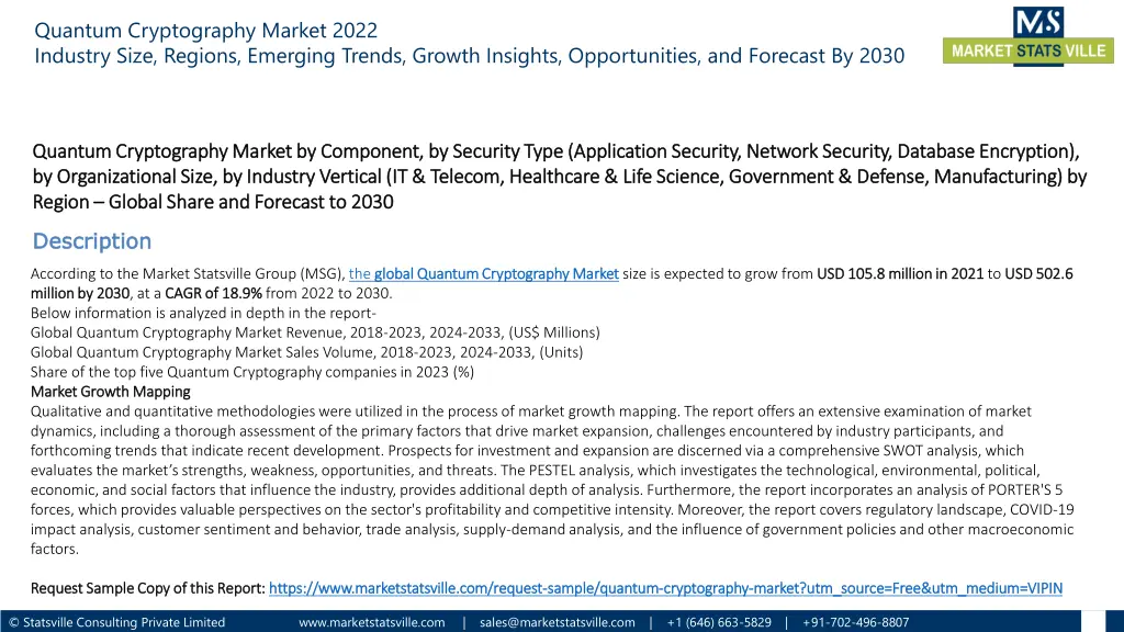 quantum cryptography market 2022 industry size