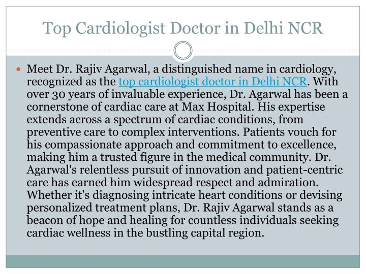 top cardiologist doctor in delhi ncr