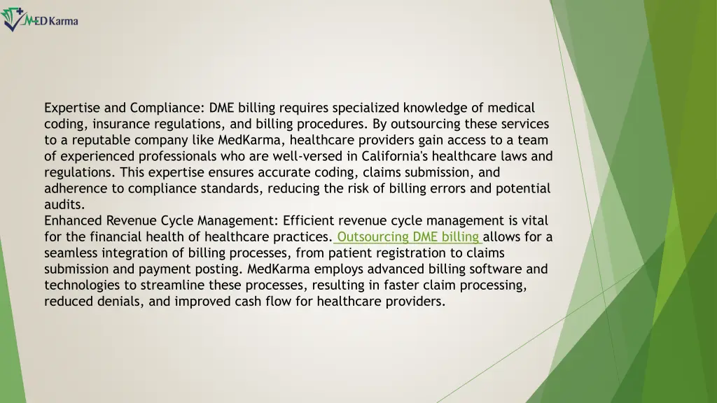 expertise and compliance dme billing requires