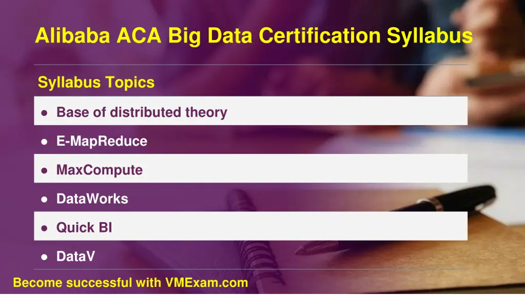 alibaba aca big data certification syllabus