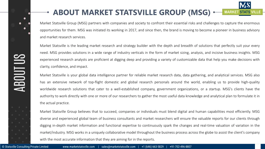 about market statsville group msg
