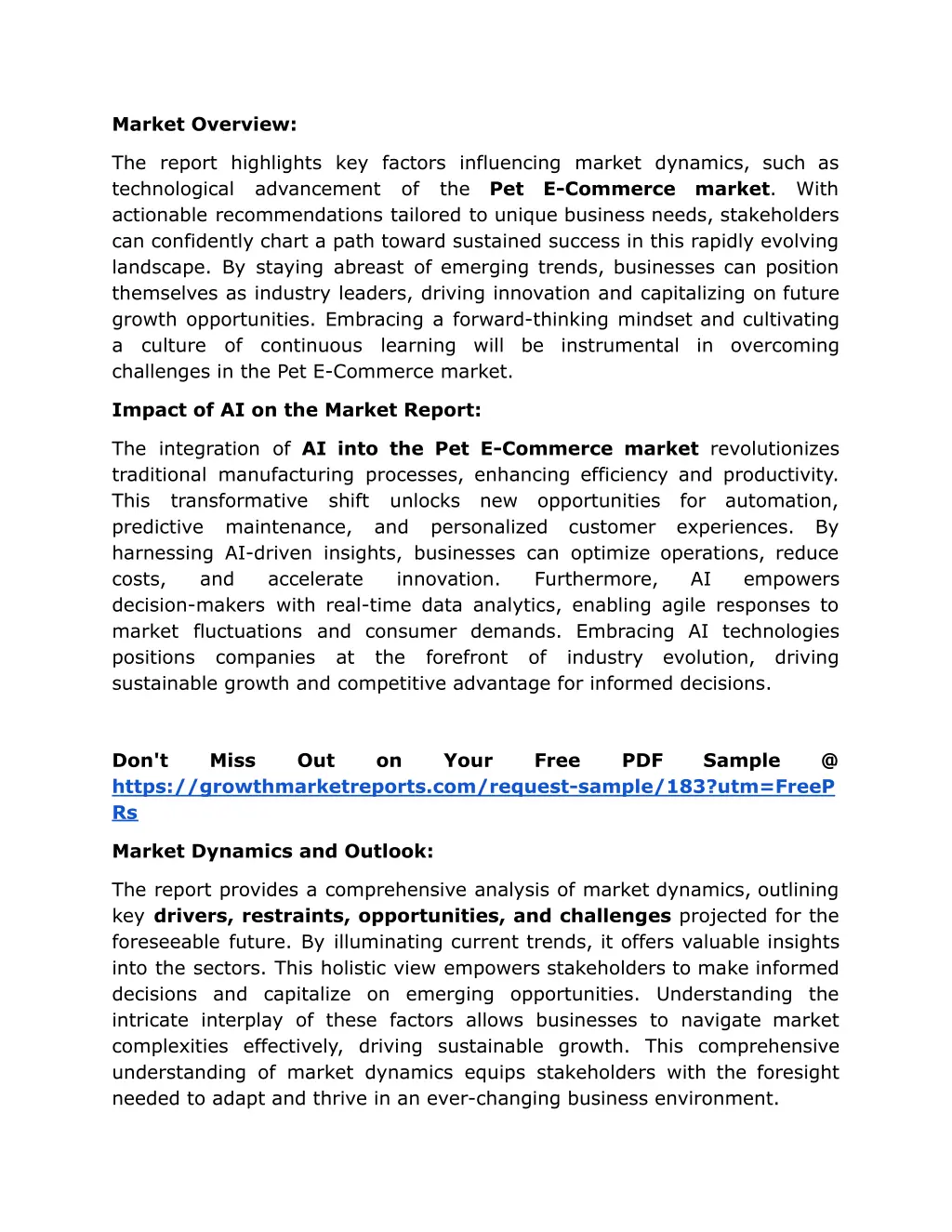 market overview