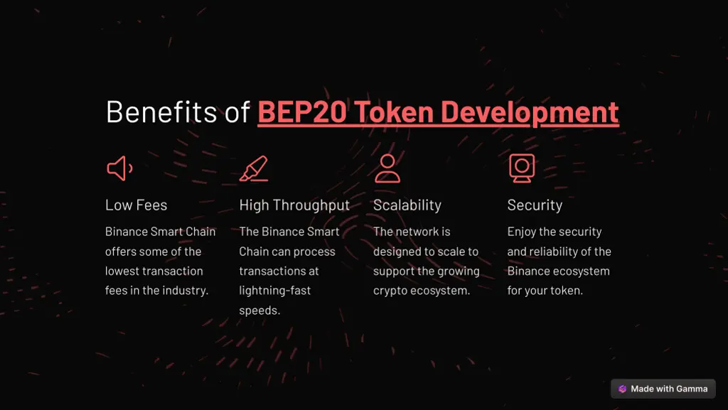 benefits of bep20 token development