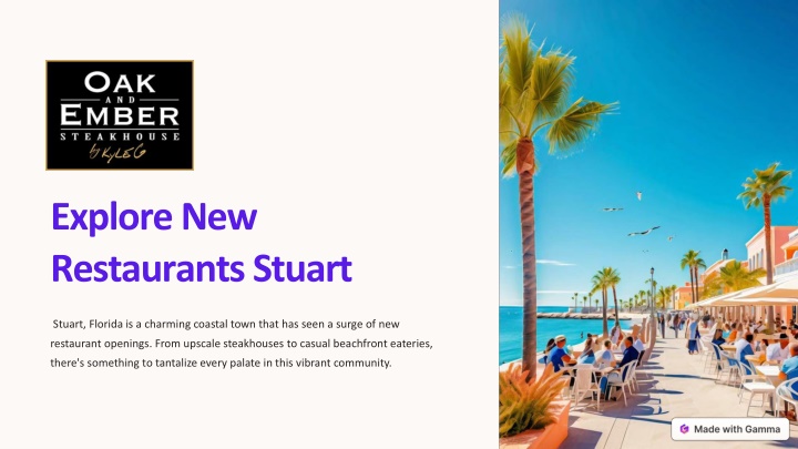 explore new restaurants stuart