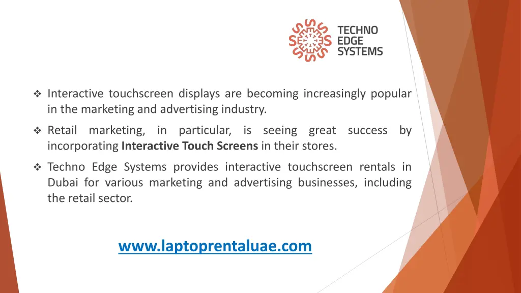 interactive touchscreen displays are becoming