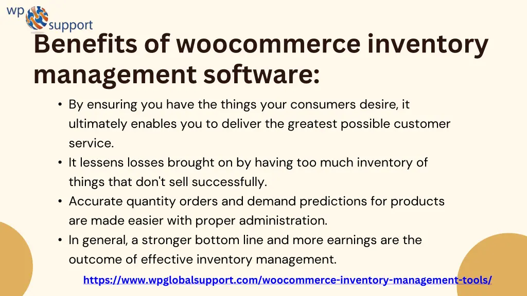 benefits of woocommerce inventory management