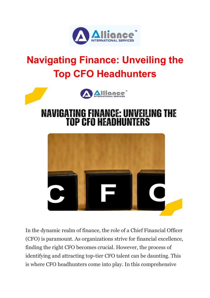 navigating finance unveiling