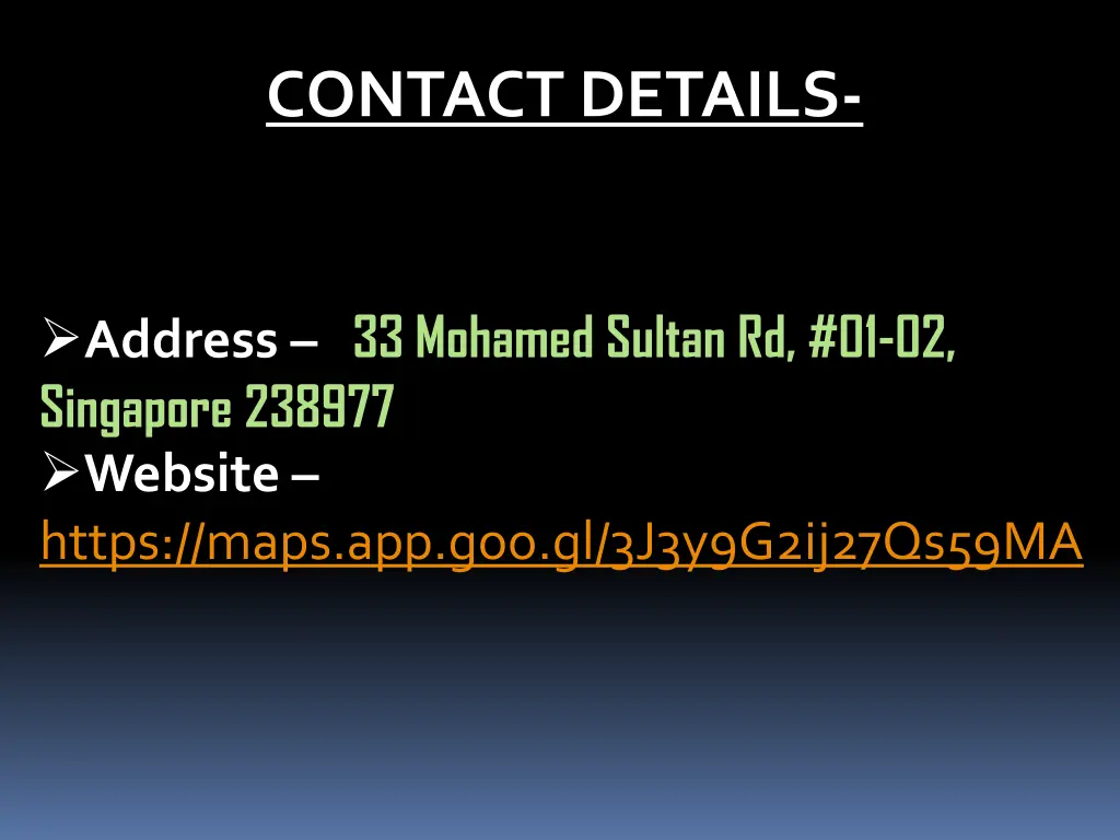 contact details