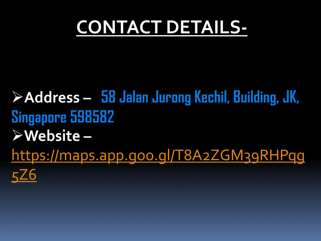 contact details