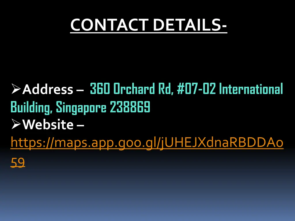 contact details