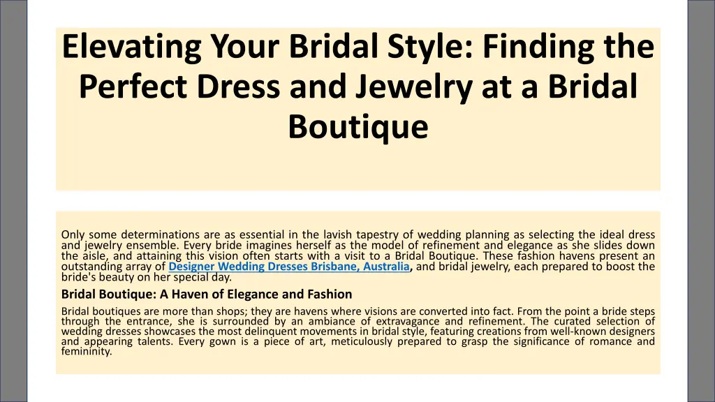 elevating your bridal style finding the perfect