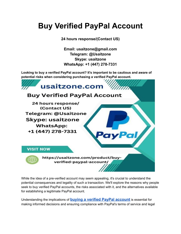 buy verified paypal account