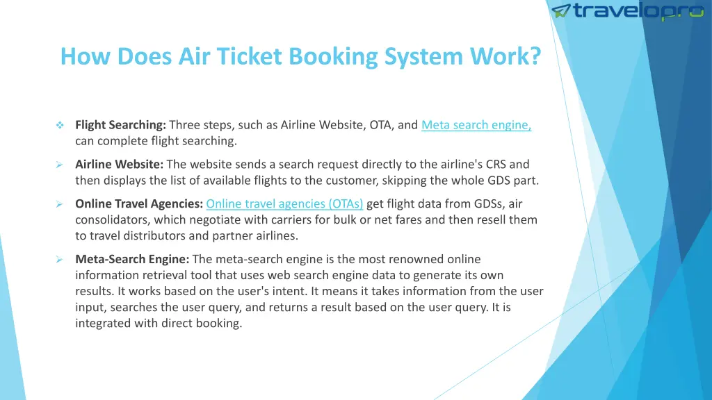 how does air ticket booking system work