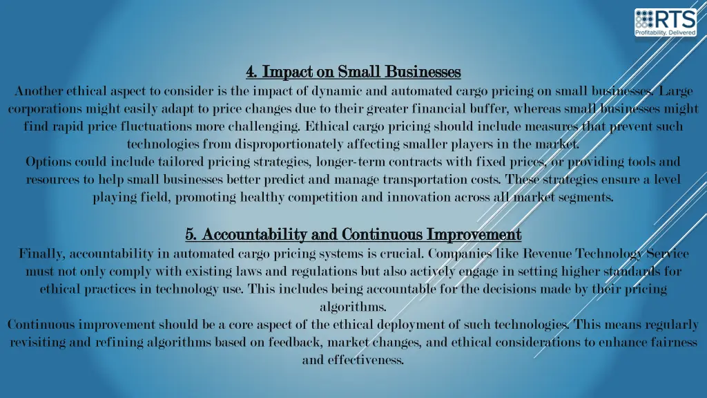 4 impact on small businesses 4 impact on small