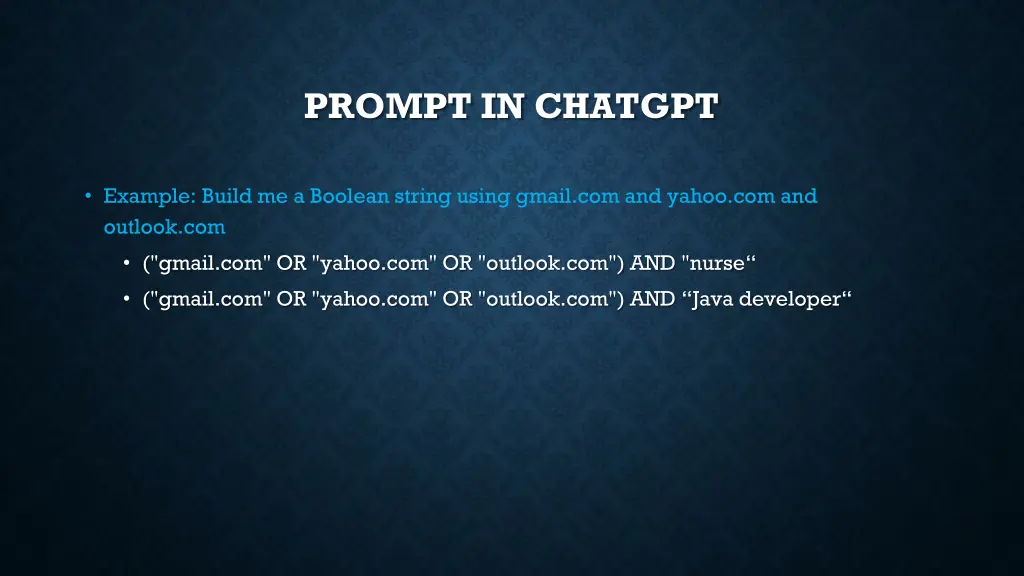 prompt in chatgpt