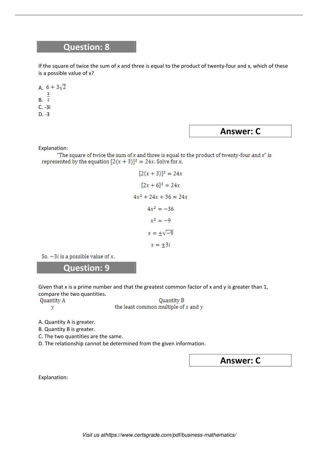 question 8