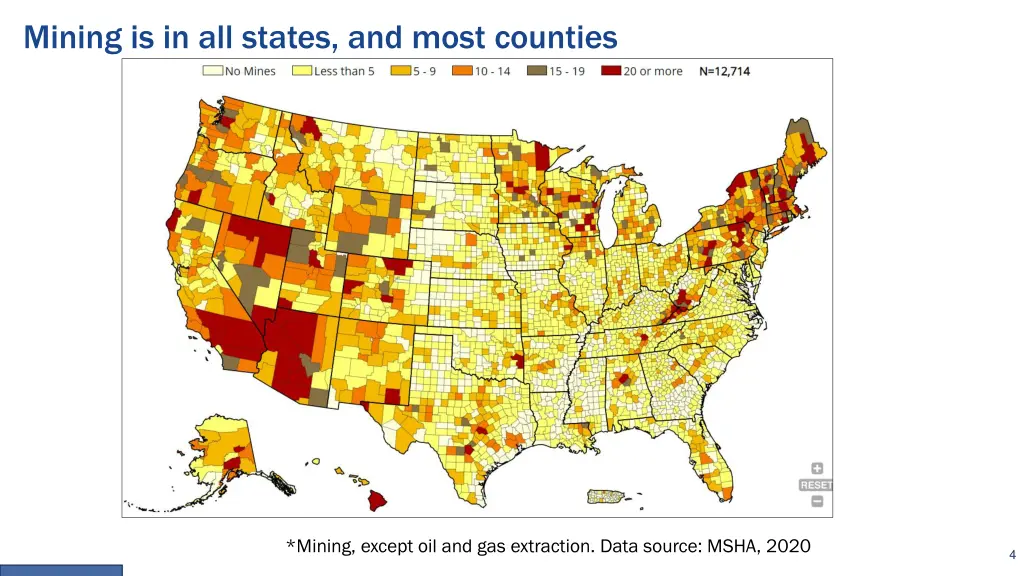 mining is in all states and most counties