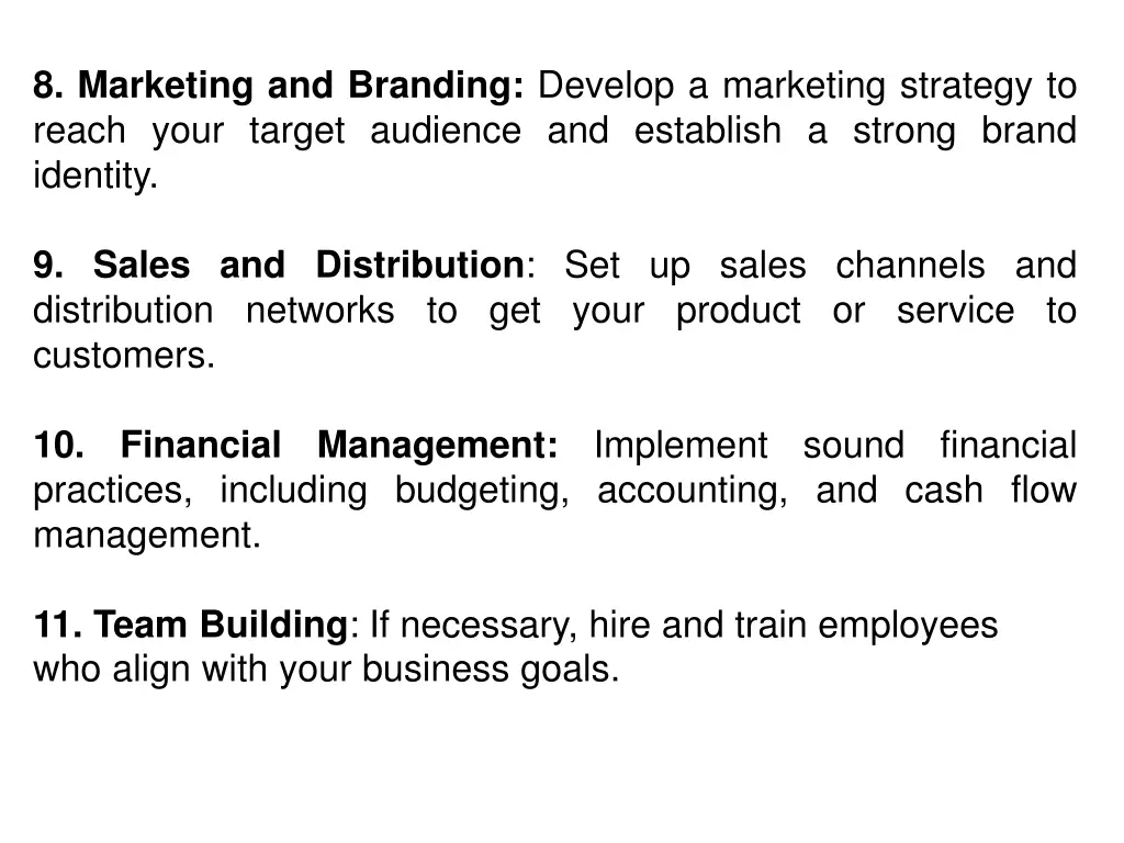 8 marketing and branding develop a marketing