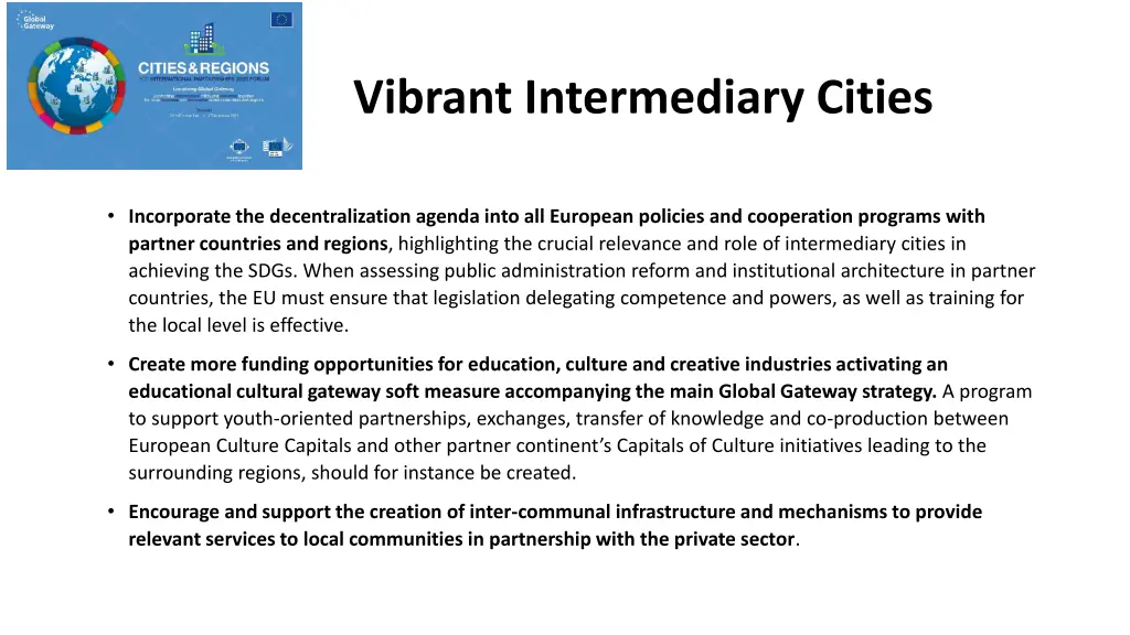 vibrant intermediary cities