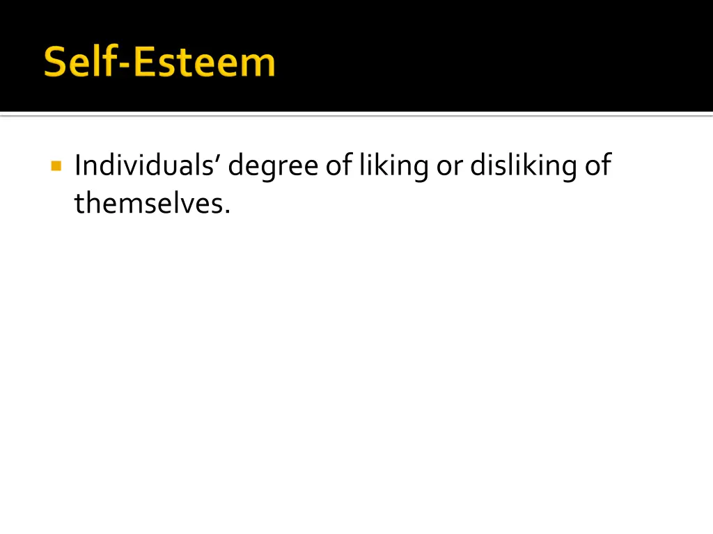 individuals degree of liking or disliking