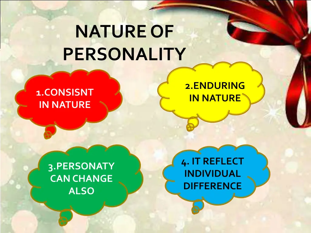 nature of personality