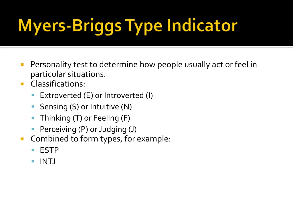 personality test to determine how people usually