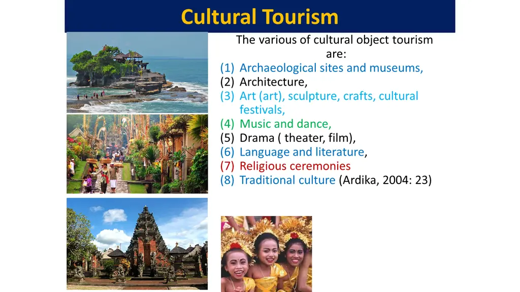 cultural tourism