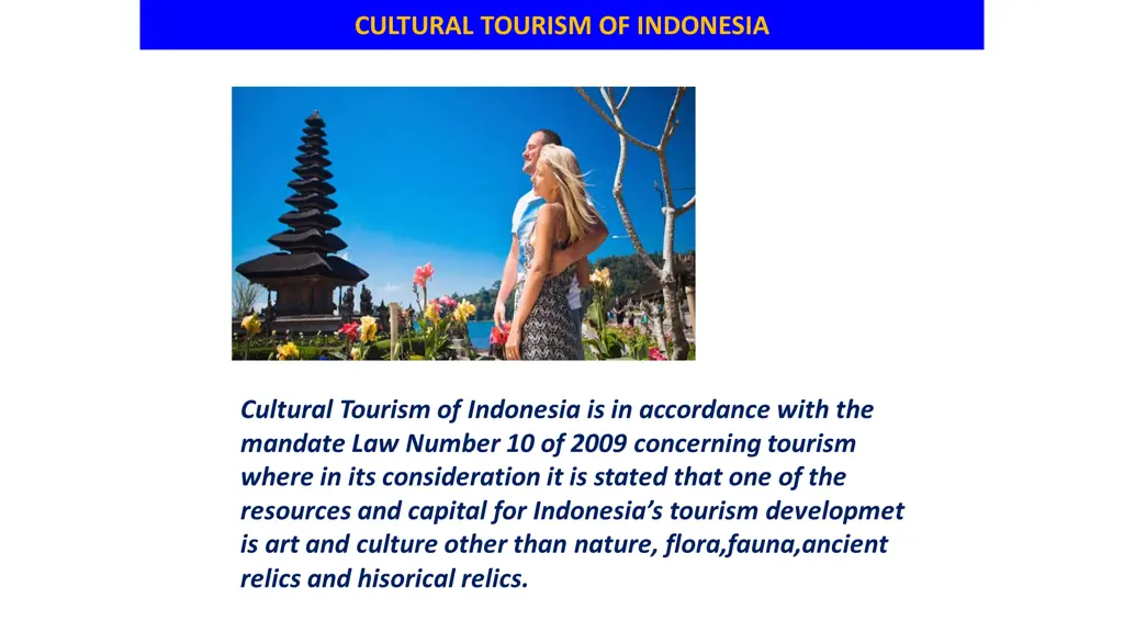 cultural tourism of indonesia