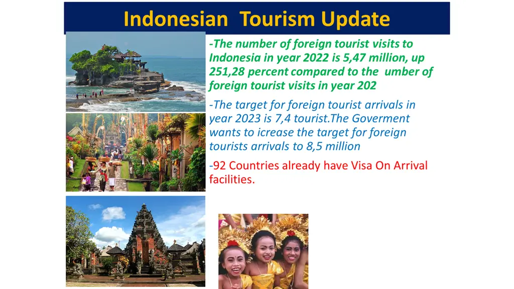 indonesian tourism update