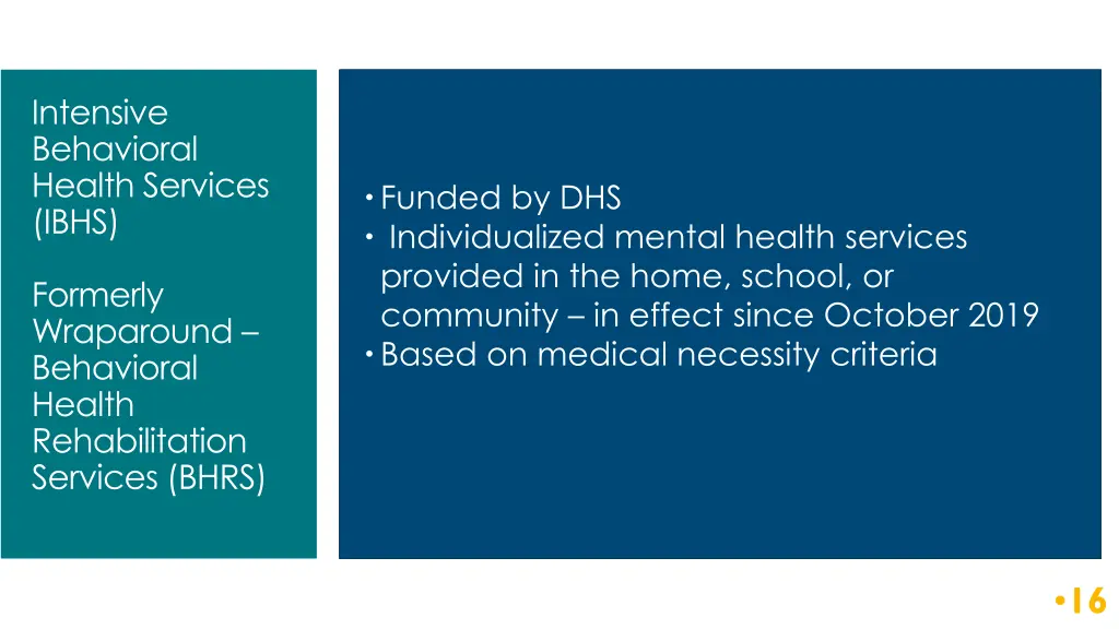 intensive behavioral health services ibhs