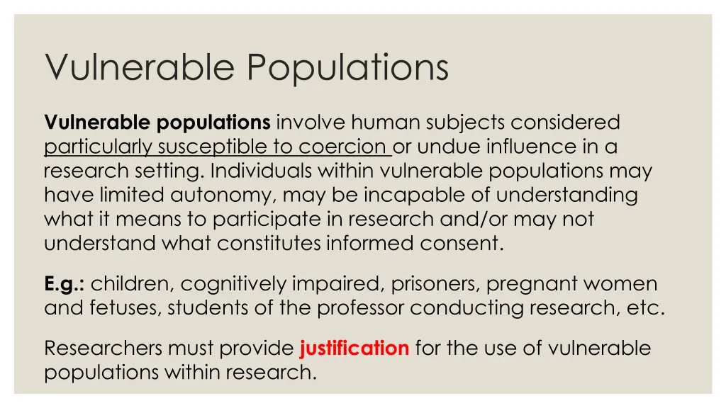 vulnerable populations