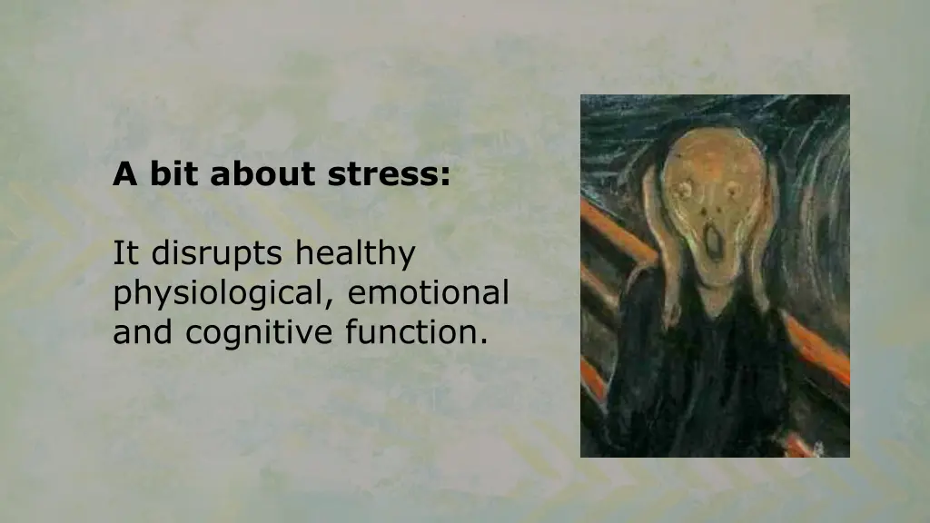 a bit about stress