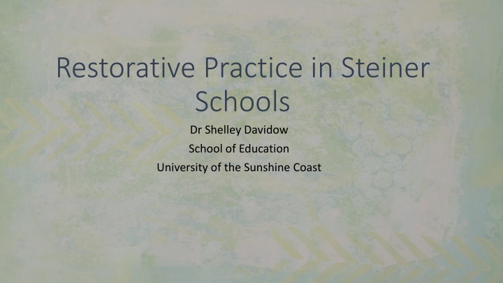 restorative practice in steiner schools