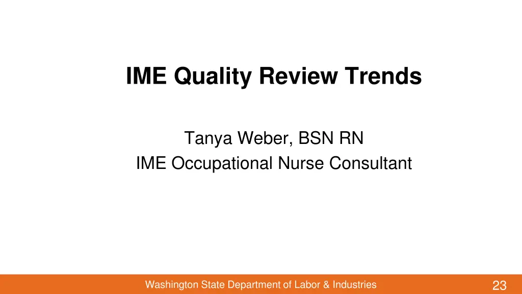 ime quality review trends