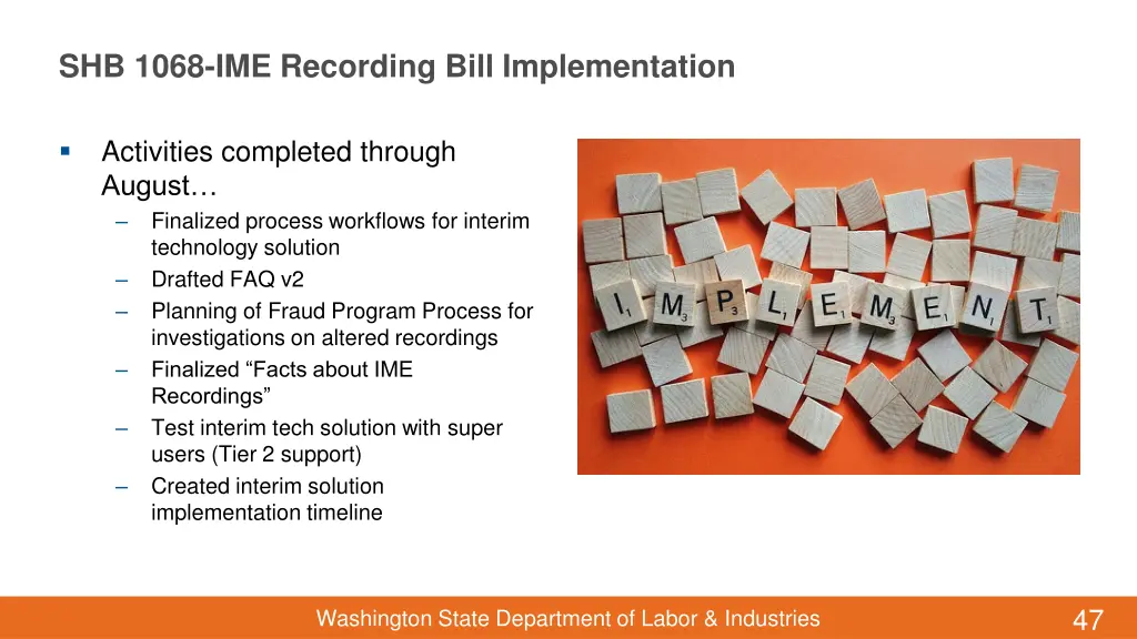 shb 1068 ime recording bill implementation