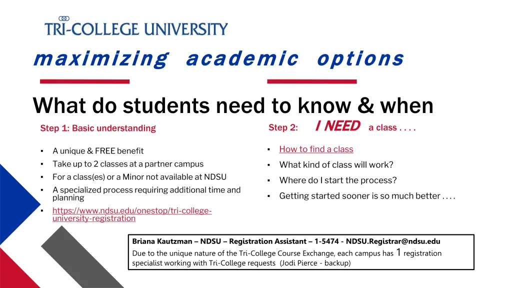 maximizing academic options maximizing academic