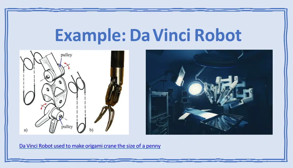 example da vinci robot