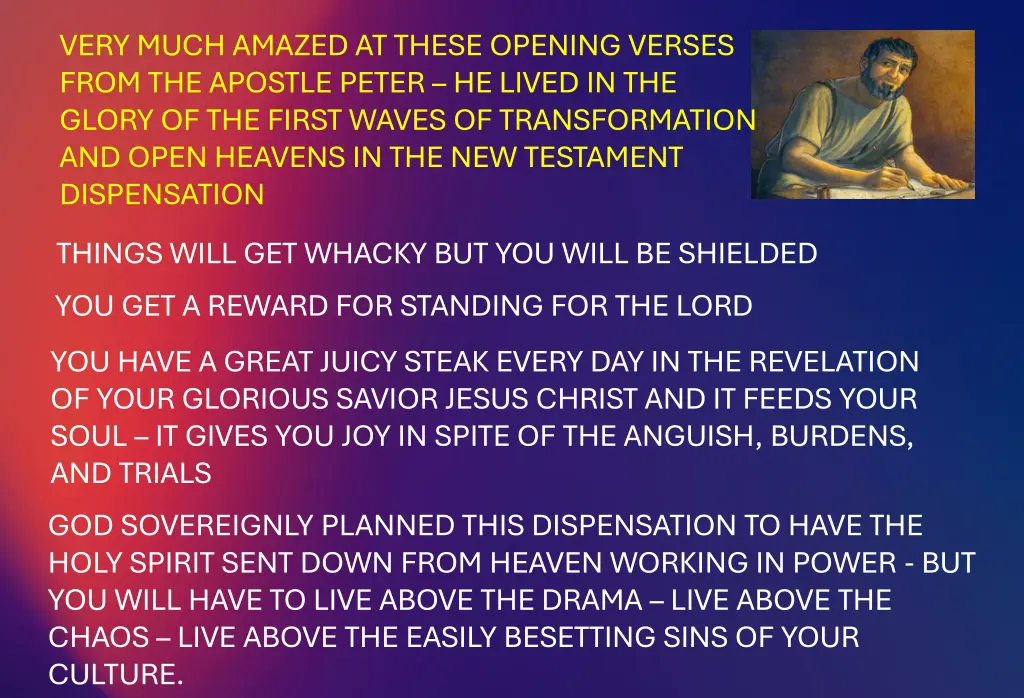 very much amazed at these opening verses from