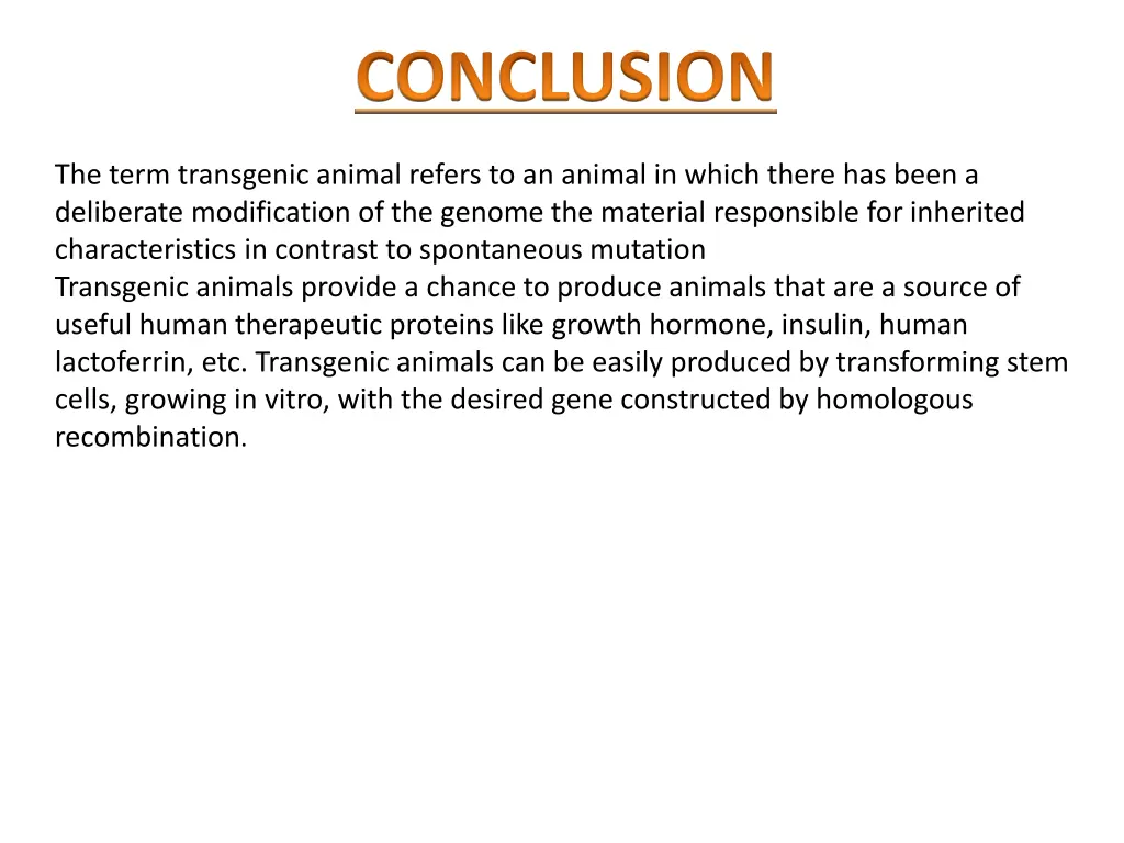 conclusion